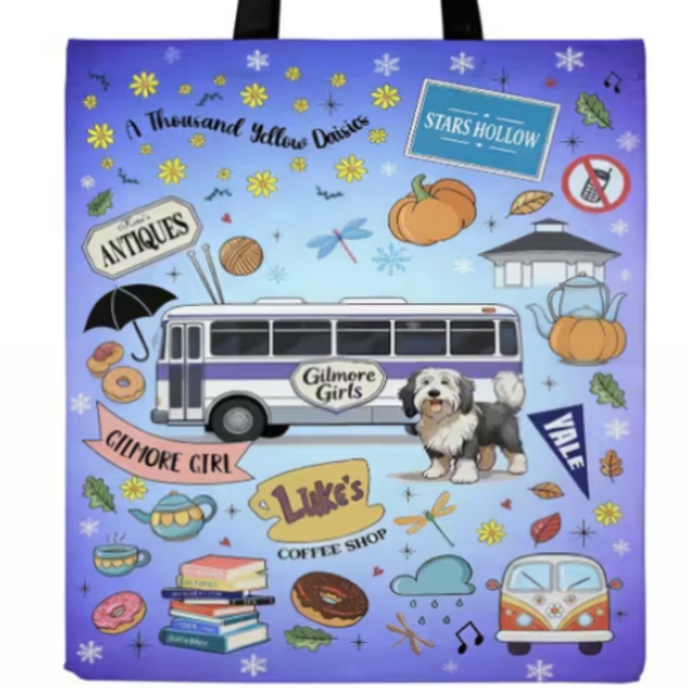 Gilmore Girls Tote Bag with Multicolor Design - Picture 6 of 7